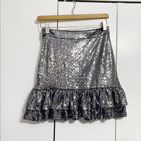 MICHAEL Michael Kors Mirror Dot Jersey Tiered Ruffle Skirt - Picture 4 of 8